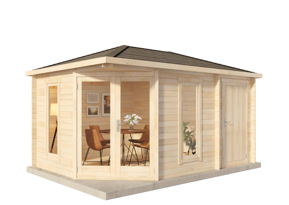 Alpholz Gartenhaus Natur 452x274x312 cm