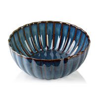 SCHALE Evie Blau 16.7/16.7/6.7 cm Keramik - Blau, Keramik (16.7cm) - Mondex