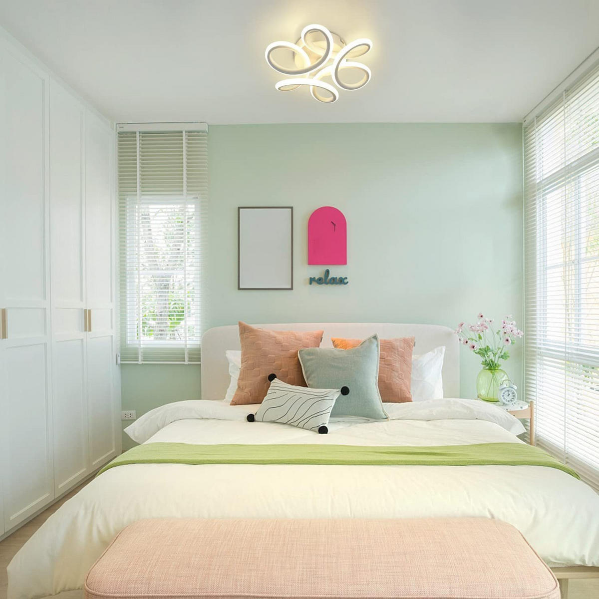 LED-DECKENLEUCHTE Rabenwacht 22.5/8.5/25 cm - Weiß, Metall (25/22.5/8.5cm) - ZMH