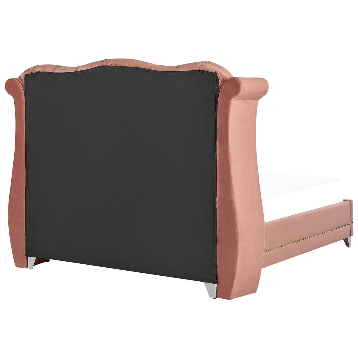 POLSTERBETT 140/200cm Rosa Ayette - Pink, Textil (140/200cm) - Beliani