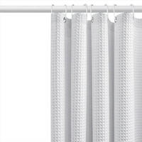 DUSCHVORHANG strukturiert Waffelstruktur robust fürs Badezimmer 72 x 72 cm - Weiß, Textil (72/72cm) - MCBOSON