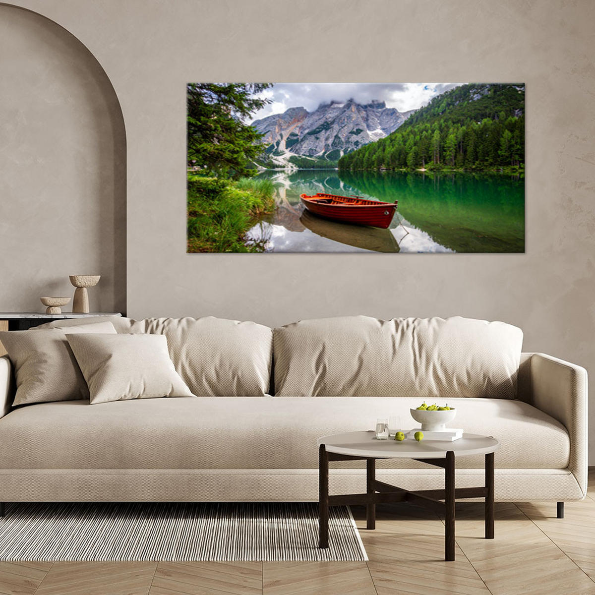 LEINWANDBILD Landschaften 100x50cm - Grün, Textil (100/50cm) - Feeby