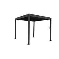 LAMELLENPERGOLA Mirador Deluxe Anthrazit Double-Layer Aluminium 300/300/250 cm - Grau, Kunststoff (300/250/300cm) - Green Spirit