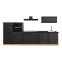 KUCHYNKA R-Line, Antracitový vidiecky dom/Dub Goldkraft, 340 cm antrasiitti työtaso - farba duba/antracitová, kompozitné drevo (340/143/60cm) - Vicco