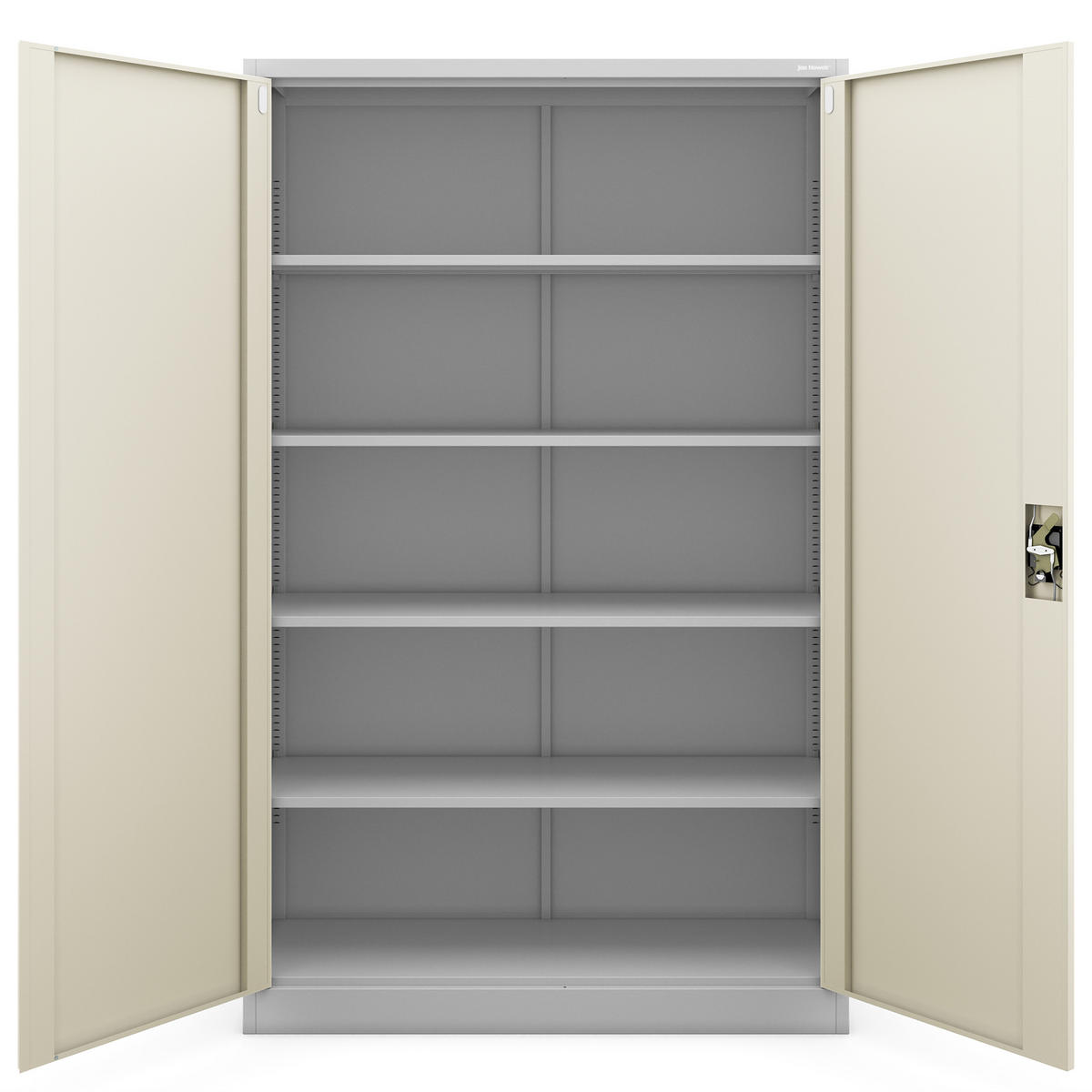 METALL-AKTENSCHRANK JAN II 185x115x40 cm - Grau/Sonoma Eiche, Metall (115/185/40cm) - Jan Nowak