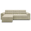 ECKSOFA BLENDI - Dunkelbeige (Monolith 04) - Beige, Holzwerkstoff (260/150cm) - Möblo