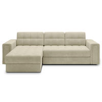 ECKSOFA BLENDI - Dunkelbeige (Monolith 04) - Beige, Holzwerkstoff (260/150cm) - Möblo