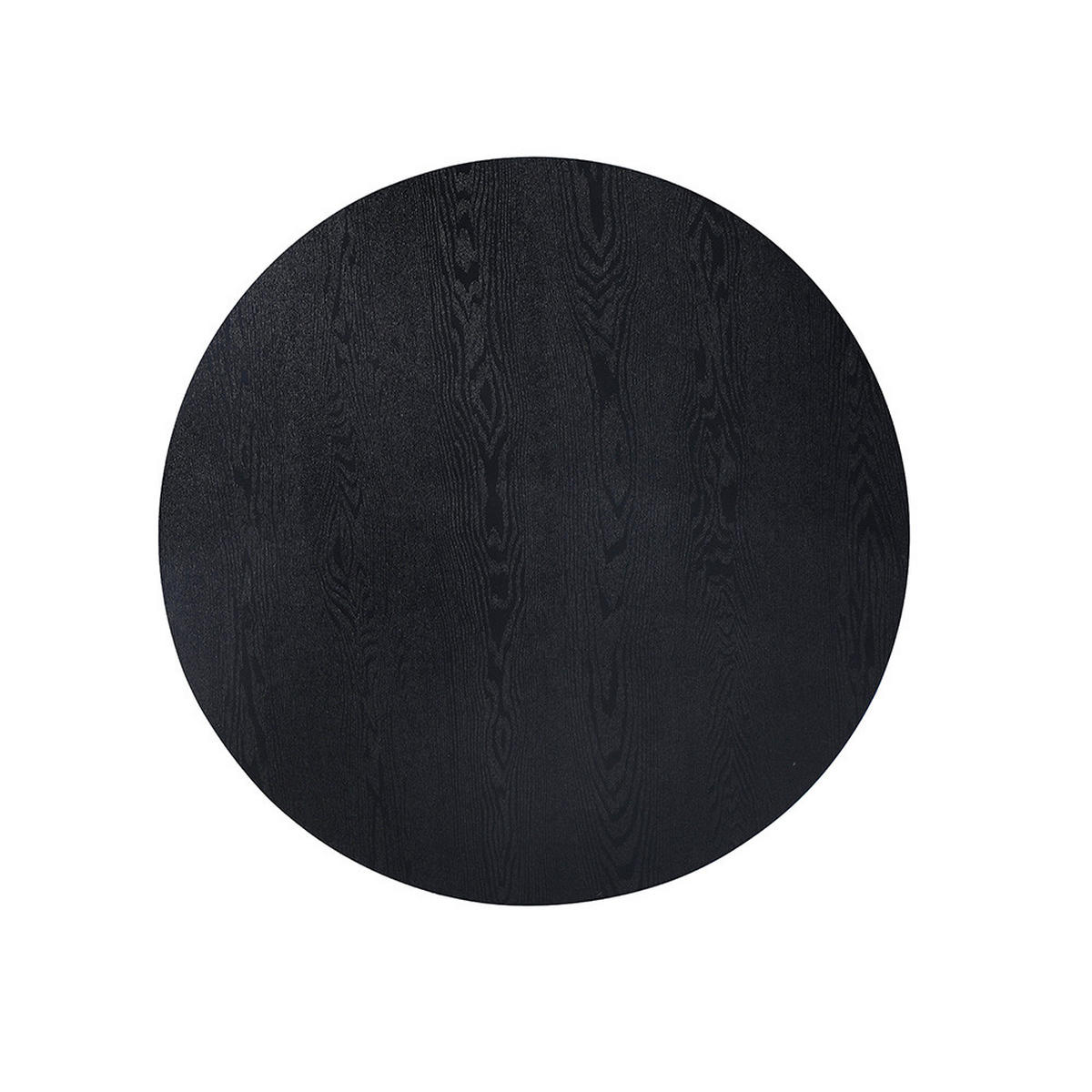 ESSTISCH CAMILLO - Dark Oak, 120 cm - Schwarz, Holzwerkstoff/Textil (120/120/75cm) - Home Deluxe