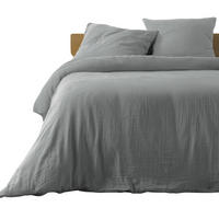 BETTWÄSCHE Angelia 240/220 cm - Grau, Naturmaterialien (220/240cm) - Douceur d´intérieur