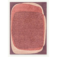 TEPPICH modern Flachgewebe AGATE Lila 240 x 340 cm - Lila, Textil (240/340cm) - Novatrend