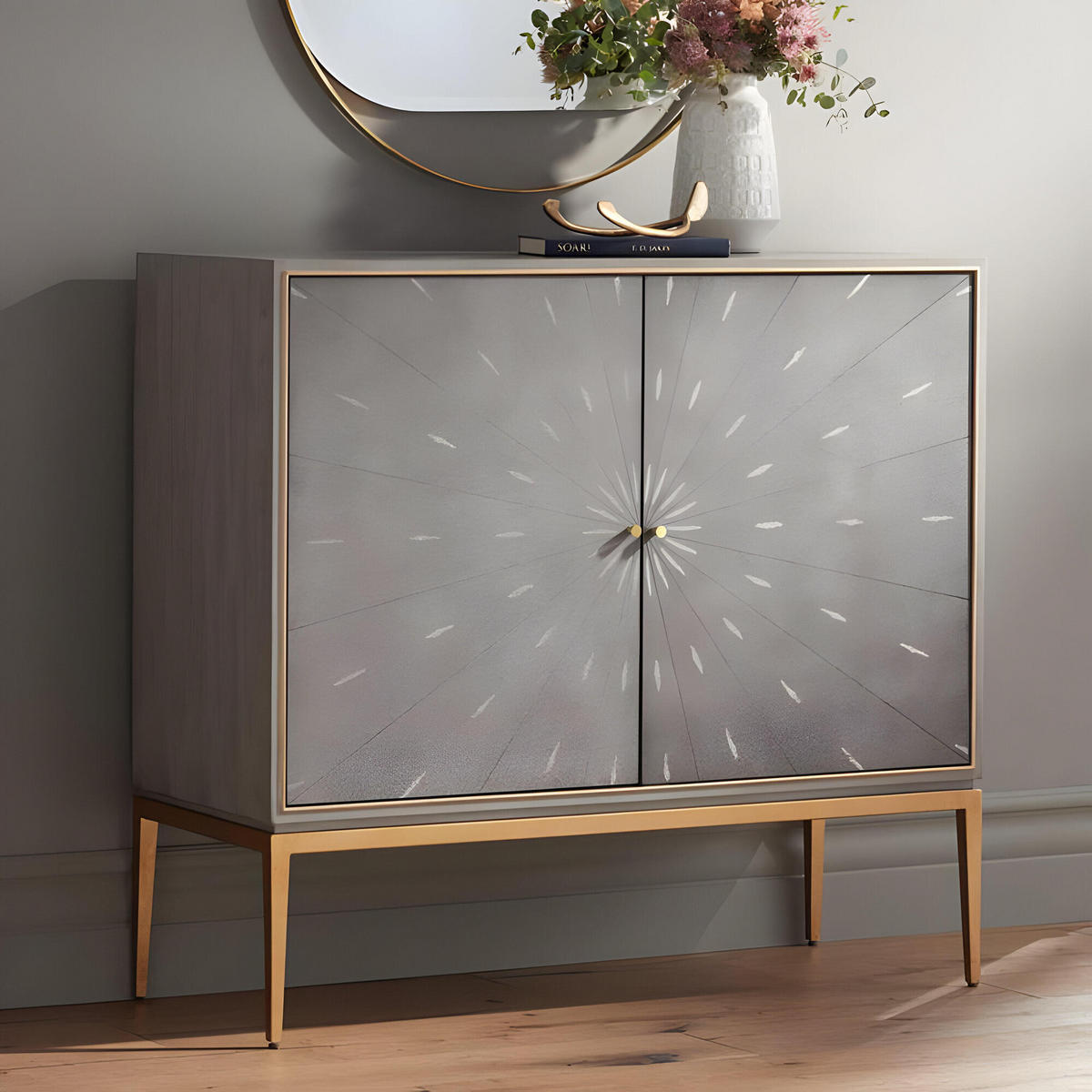 SIDEBOARD STILIG Grau 100x40x90 cm - Grau, Holzwerkstoff (100/90/40cm) - FURNLUX