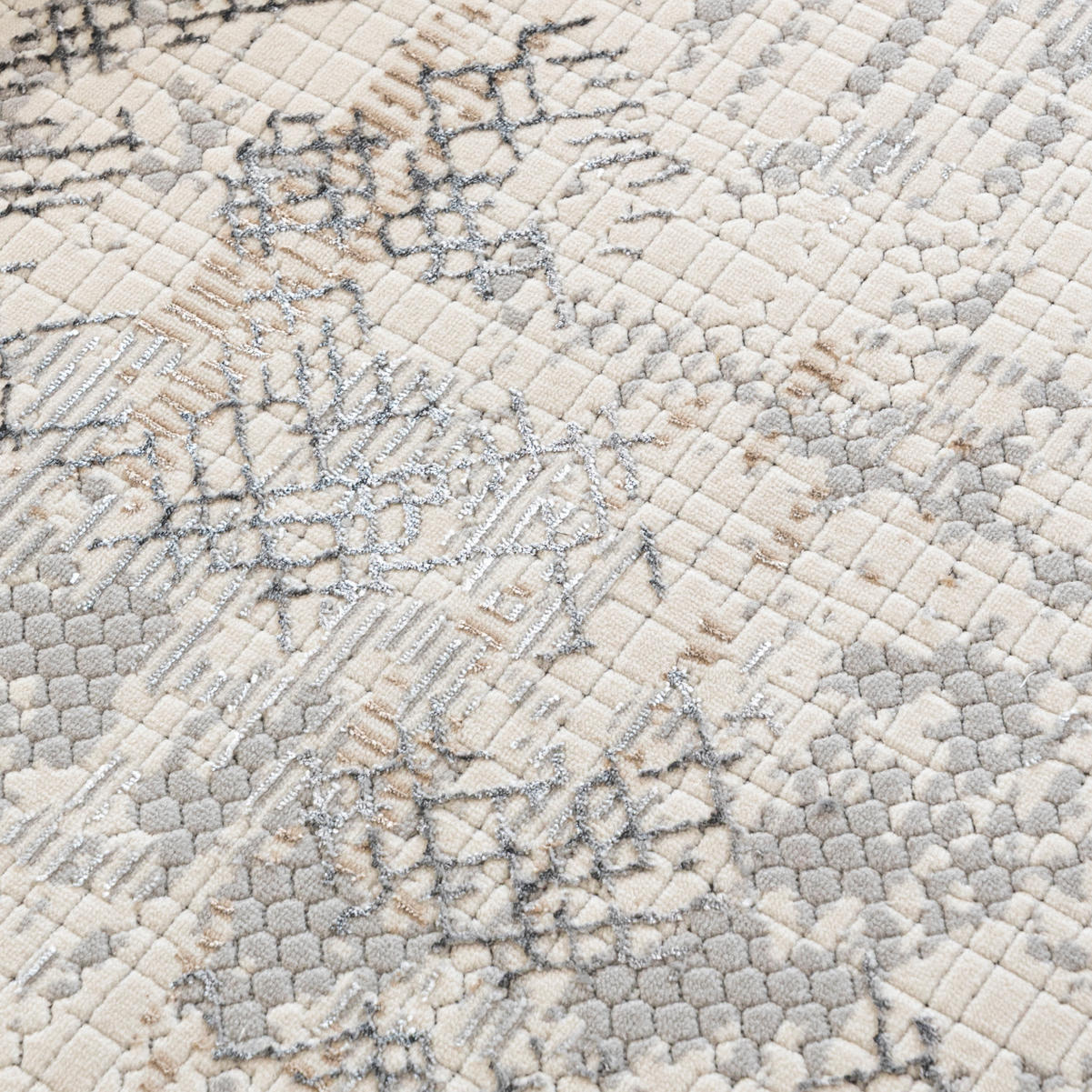 MAZOVIA TEPPICH UD30A - Braun, Grün - 140 x 200 cm - Braun/Grün, Textil (140/200cm) - Mazovia