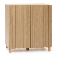 SIDEBOARD | B80 x T35 x H80 cm - Eichefarben, Holz/Holzwerkstoff (80/80/35cm) - Hometopia