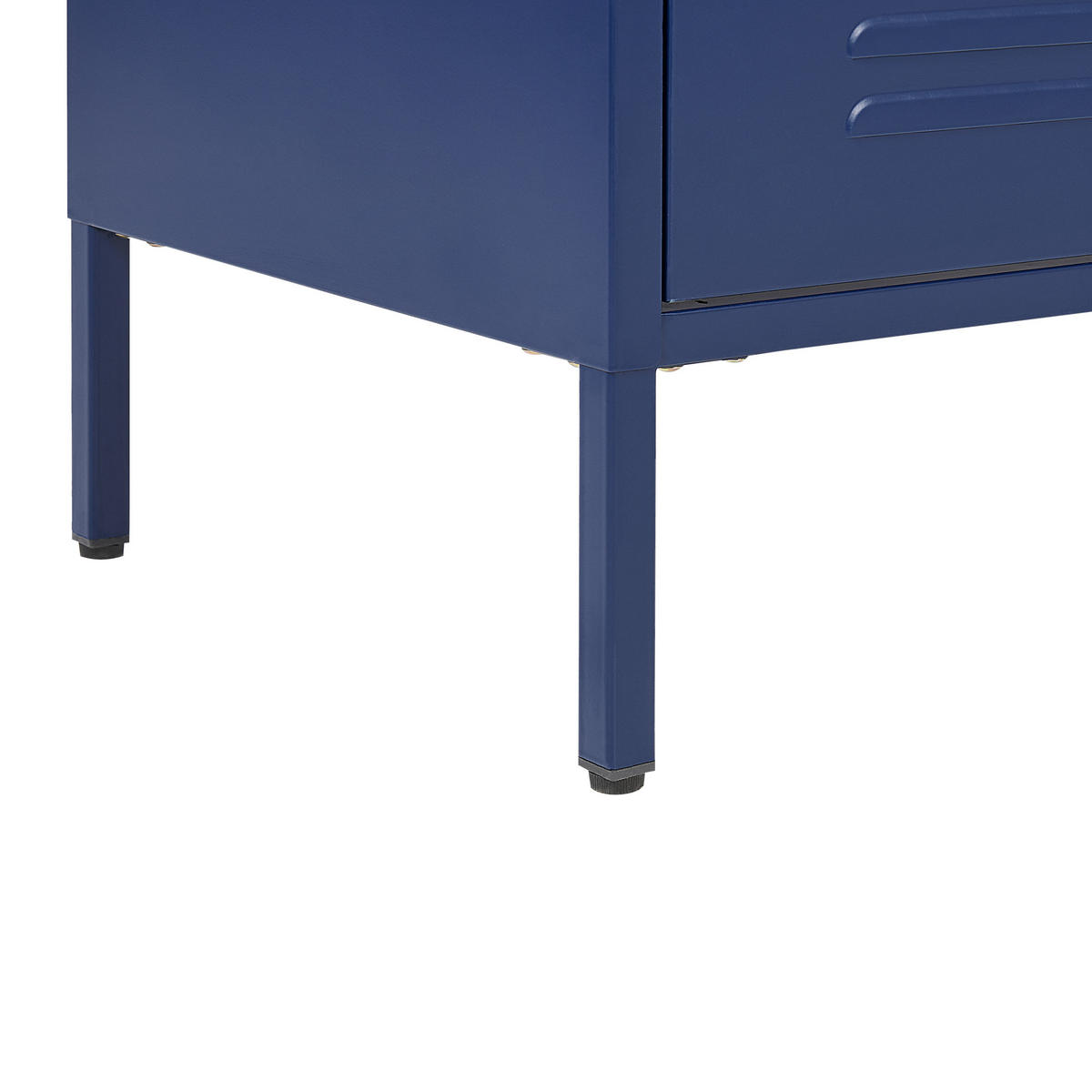 KOMMODE blau 4 Schubladen Enago - Blau, Metall (80/102/40cm) - Beliani