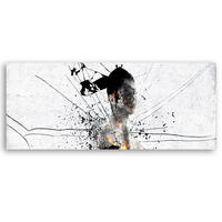 KUNSTDRUCK Grau 150/50 cm - Grau, Textil (150/50cm) - KUNSTLOFT