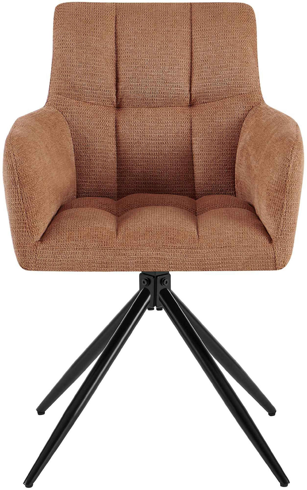 ESSZIMMERSTUHL Debas Stoff Orange Wohnzimmerstuhl - Orange, Textil (59/87/59cm) - DELUKE