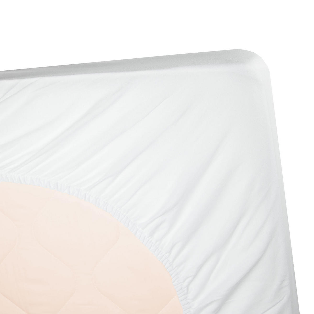 MATRATZENAUFLAGE, 100x200 cm, 75% Baumwolle, 25% Polyester, Weiß - Weiß, Textil (100/200cm) - Zollner