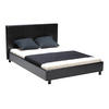 DOPPELBETT ATLANTA / 140x190 - Schwarz - Schwarz, Holzwerkstoff (140/190cm) - Weber Industries