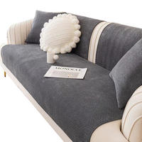 SOFADECKE Kordsamt Rutschfeste 1 Stück - Dunkelgrau, Textil (70/150cm) - Kaket