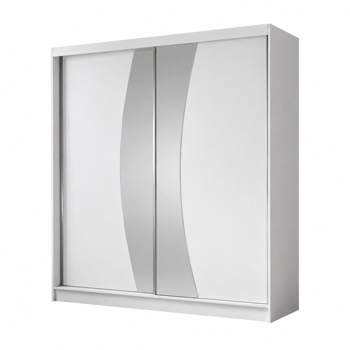 KS Home Concept Kleiderschrank Weiß 200x216x61 cm