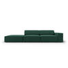 SOFA Jodie aus strukturiertem Stoff grün 3 Sitzplätze - Grün, Textil (102/70/262cm) - Micadoni