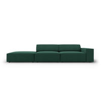 SOFA Jodie aus strukturiertem Stoff grün 3 Sitzplätze - Grün, Textil (102/70/262cm) - Micadoni