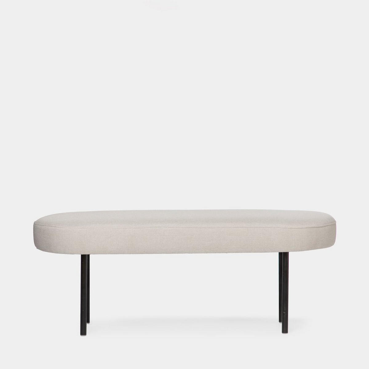 BANK Mena Beige 97 cm x 38 cm - Beige, Textil (97/38/35cm)