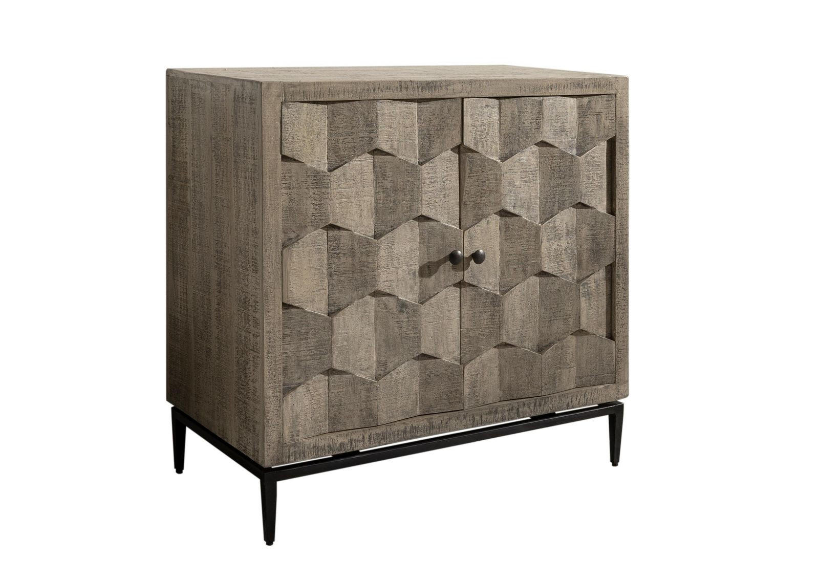 KOMMODE Mango 86x46x86 grau lackiert STILMÖBEL #108 - Grau, Holz (86/86/46cm) - Massivmoebel24