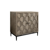 KOMMODE Mango 86x46x86 grau lackiert STILMÖBEL #108 - Grau, Holz (86/86/46cm) - Massivmoebel24