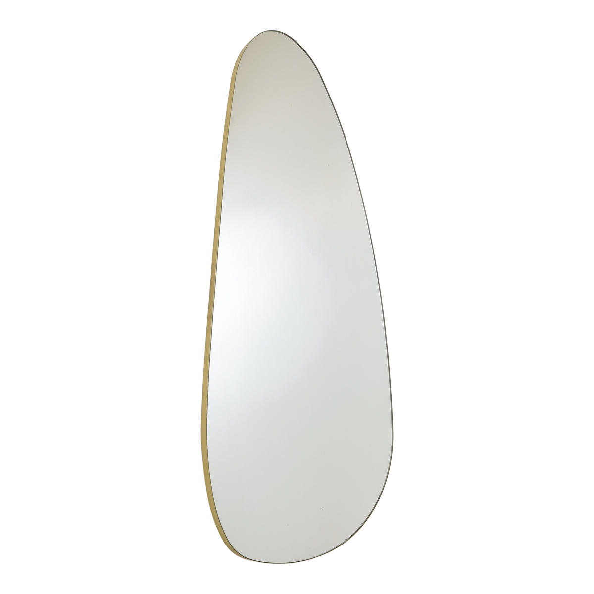 WANDSPIEGEL Milo Gold - Goldfarben, Metall (50/120/3cm) - Fragix