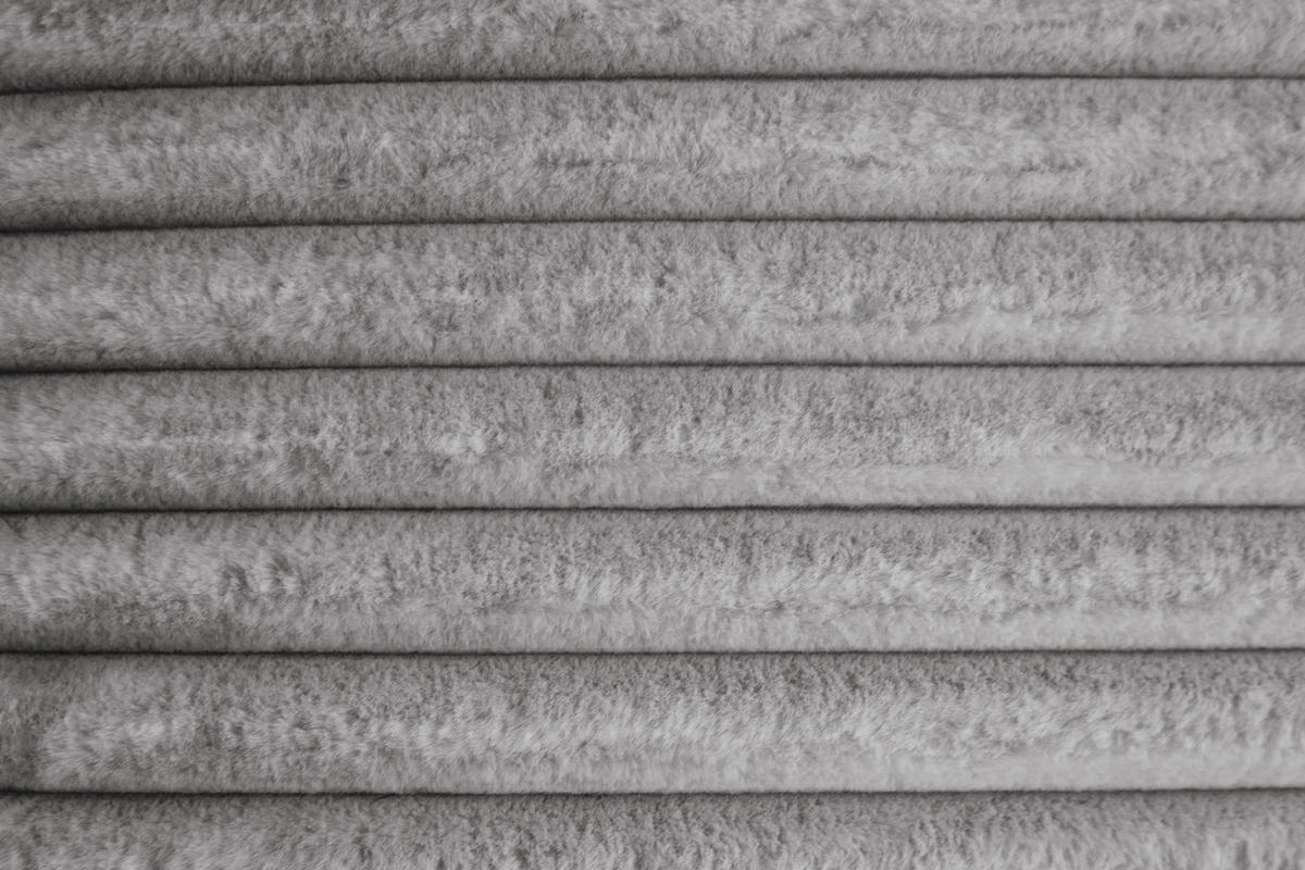 RÜCKENKISSEN WIOLO SOFT Grau Cord - Grau, Textil (83/46cm) - KAWOLA