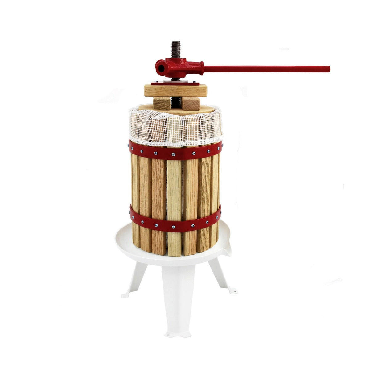 OBSTPRESSE KuKoo 6 Liter - Dunkelrot, Metall (28/60/28cm) - Kukoo