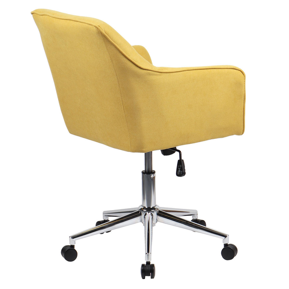 DREHSTUHL JAKE Stoffbezug gelb - Gelb, Textil (61/95/57cm) - SVITA