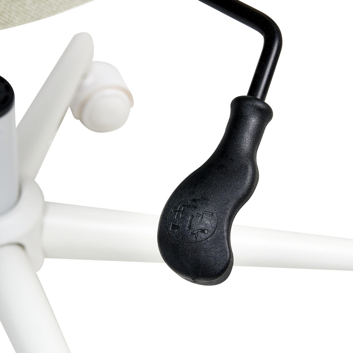 BÜROSTUHL Mintgrün Carlton - Weiß/Mintgrün, Textil (60/87/60cm) - Beliani