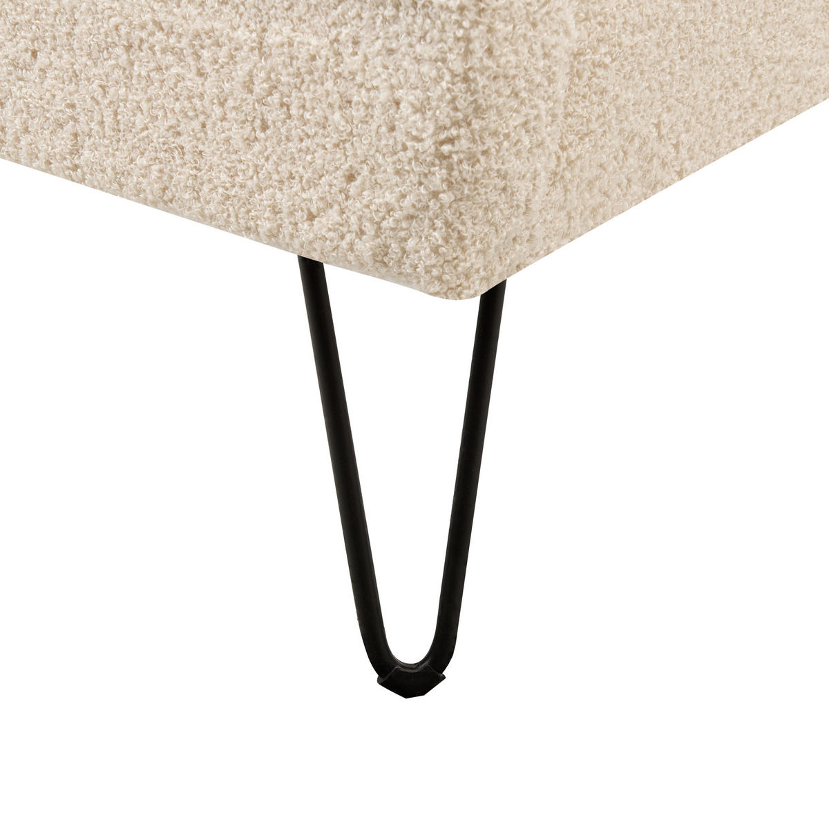POLSTERBETT mit Lattenrost 180x200 cm Beige Ambillou - Beige, Textil (180/200cm) - Beliani