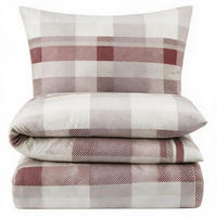 BIBER-BETTWÄSCHE 155x220 - Kuschelig warmer Flanell Bettbezug aus 100% Baumwolle für Herbst & Winter - Muster kariert Beige - Beige, Textil (155/220cm) - Carpe Sonno