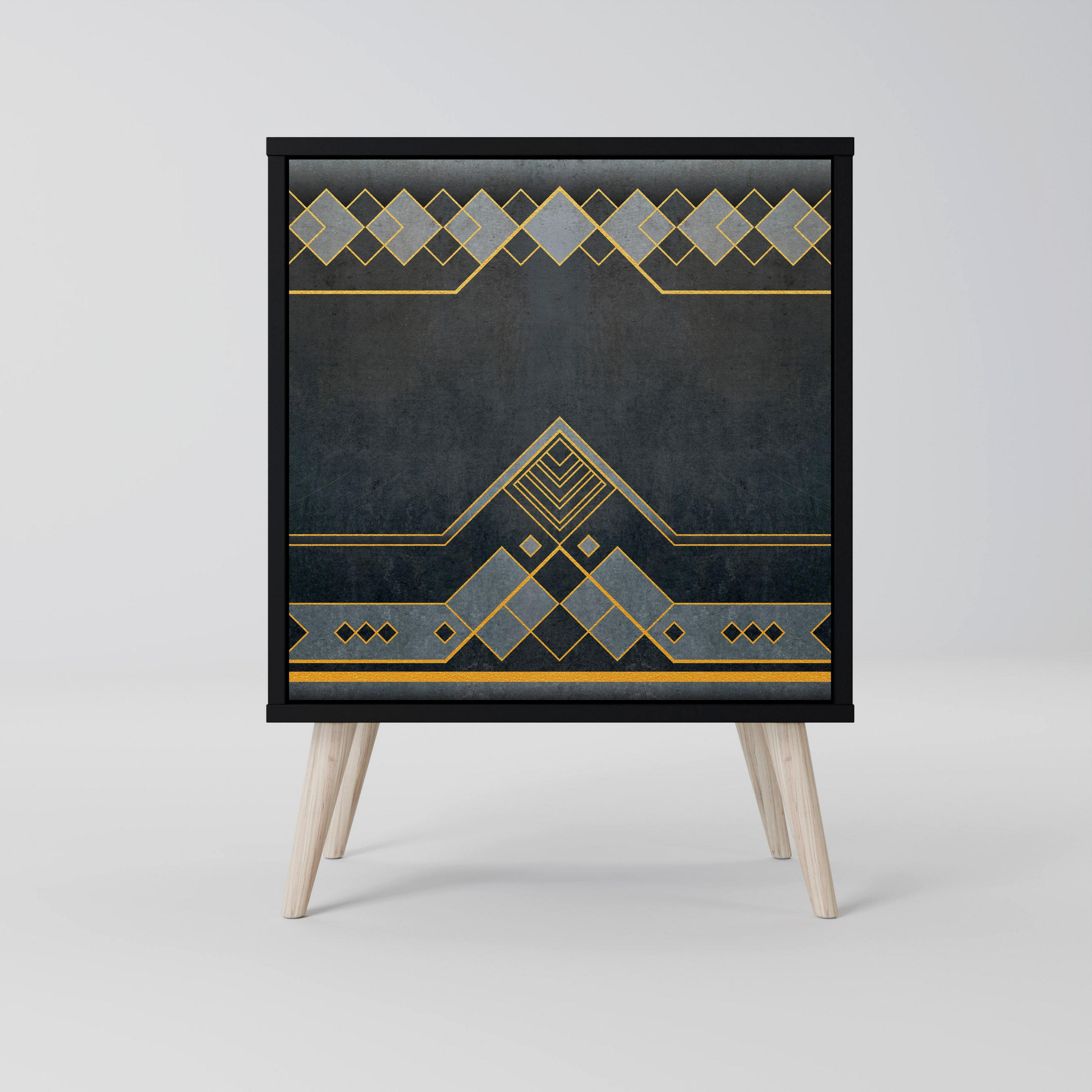 SpaceRebels Sideboard Schwarz 57.5x77.5x42 cm