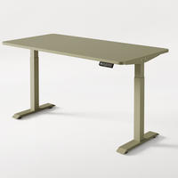 SCHREIBTISCH Elektrisch Höhenverstellbarer HomeOne 160x80cm Grün/Grün mit Memory-Funktion, Anti-Kollisions Technologie - Grün, Holzwerkstoff (80/160/62cm) - Desktronic