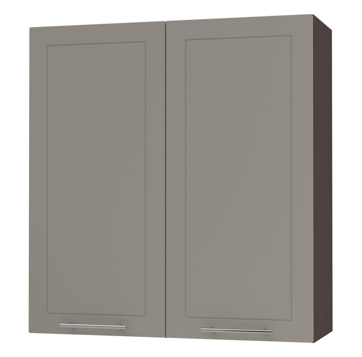 KÜCHENHÄNGESCHRANK Kvantum W4/90 Weiß Matt / Lava Matt 90 / 32,5 / 96cm - Dunkelgrau/Beige, Holz/Holzwerkstoff (90/96/32.5cm) - Feldmann-Wohnen