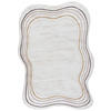 TEPPICH Beige Abstrakt - Kurzflor Unregelmäßig Unregelmäßige Form - Weiß Ecru Creme - 120 x 170 cm - Champagner, Textil (120/170cm) - Mazovia