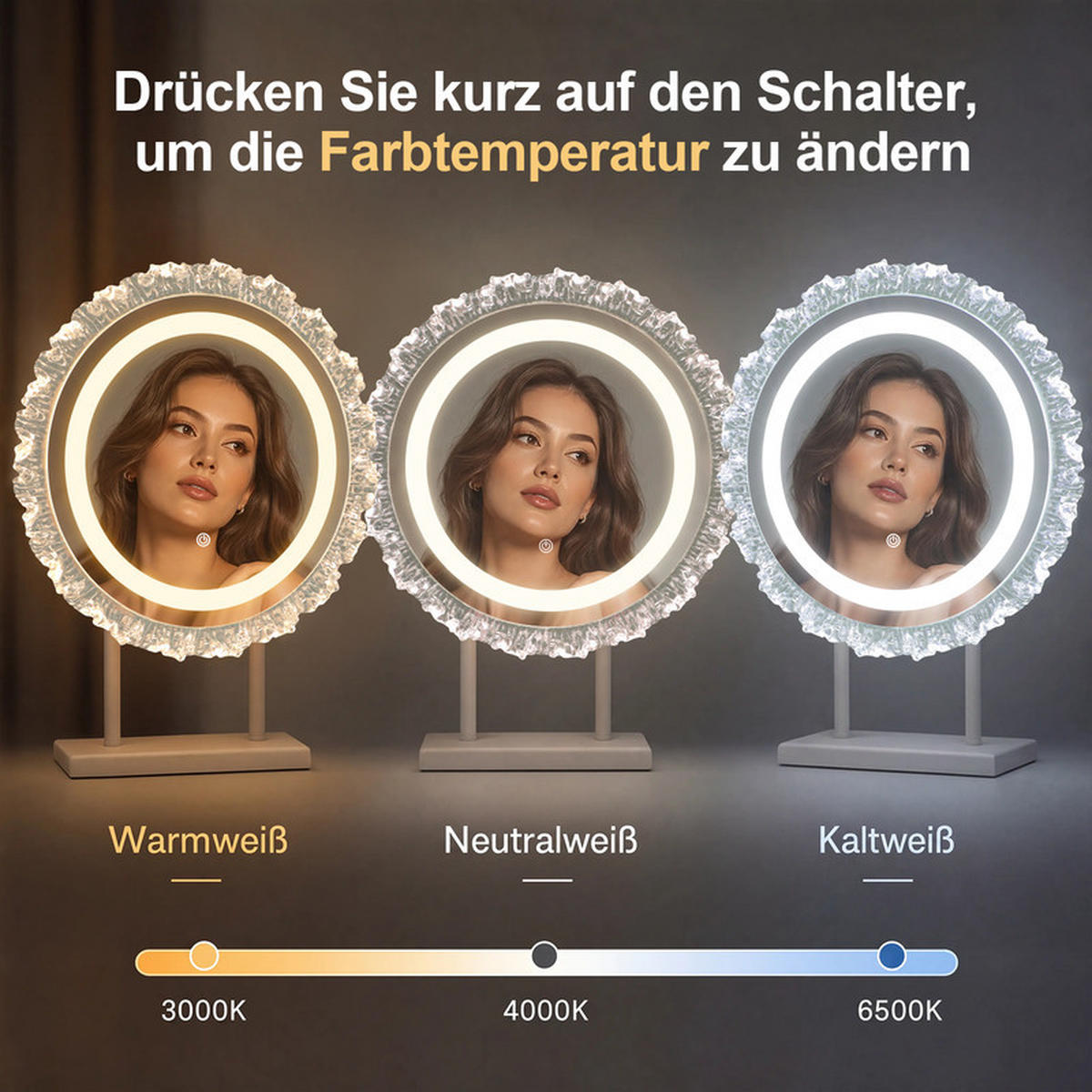 SPIEGELLAMPE 12/40/48cm - Weiß, Glas (12/48/40cm) - Nettlife