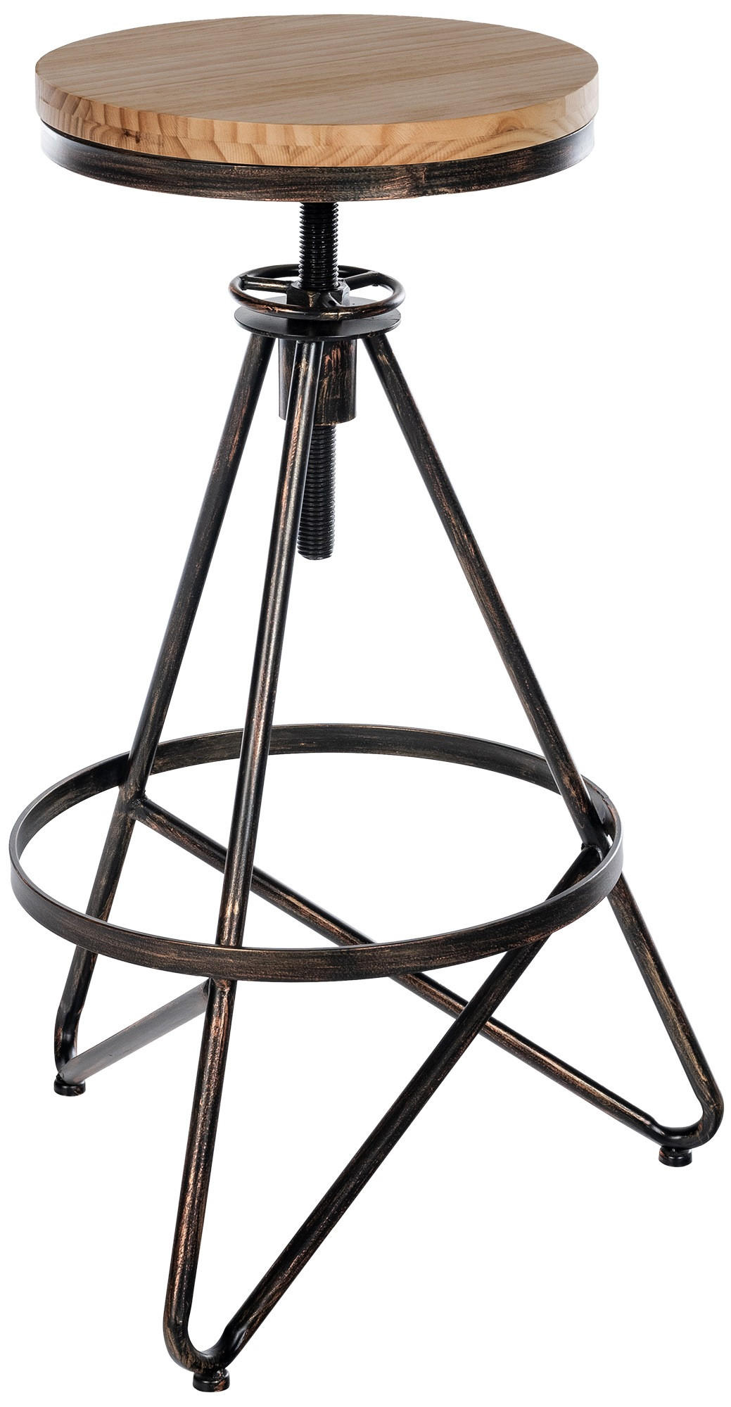 BARHOCKER Metall bronze - Bronzefarben, Metall (44/67/44cm) - CLP