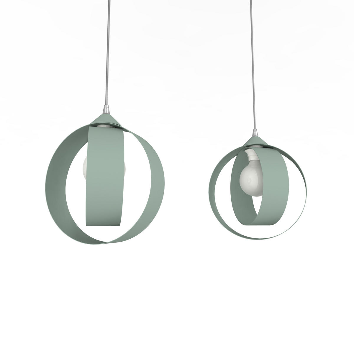 HÄNGELEUCHTE - Grün, Metall (7/25/25cm) - Lumicom