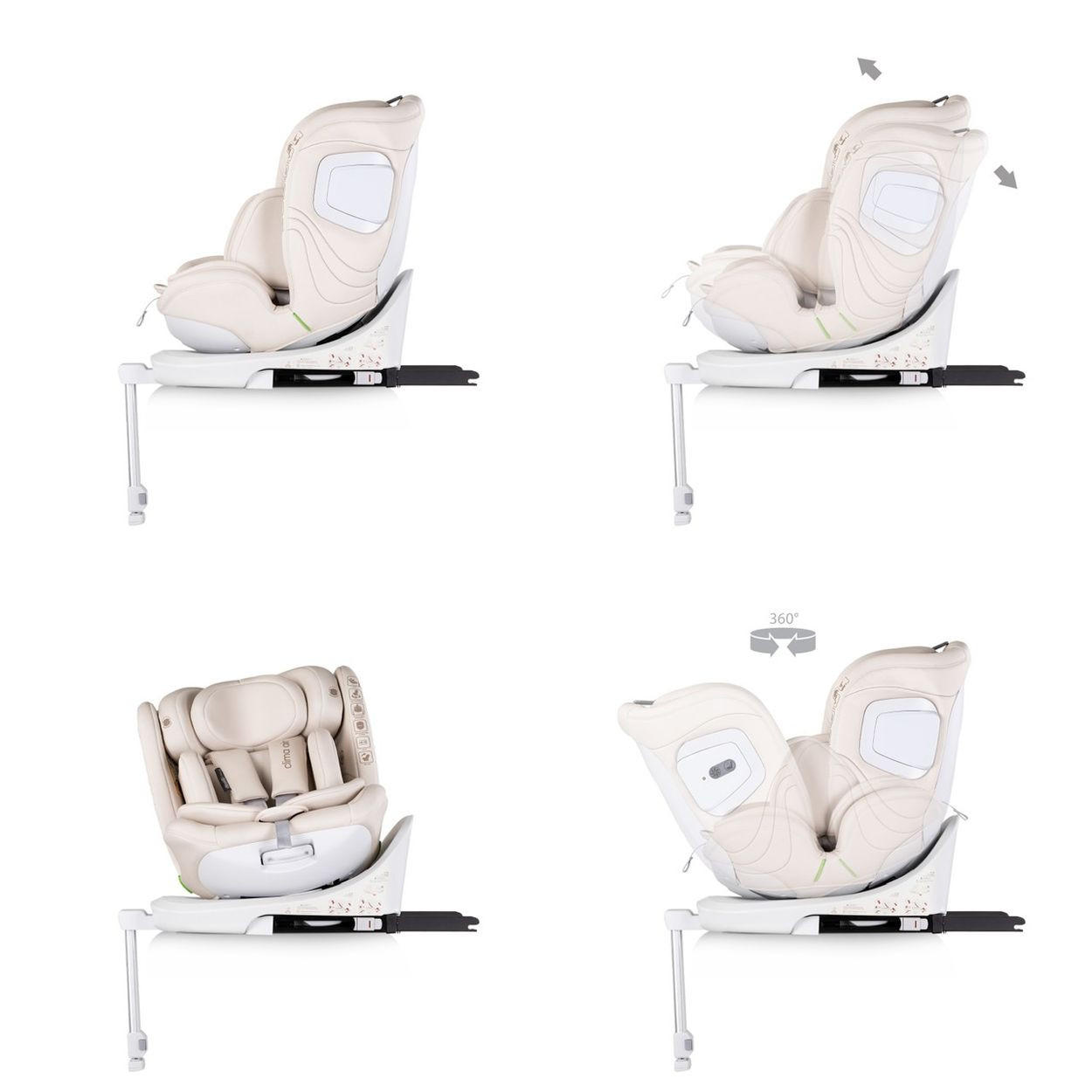 Thumbnail - Chipolino Kindersitz, Beige, Kunststoff, 44x58x54 cm, unisex, Baby on Tour, Kindersitze, Reboarder Kindersitze