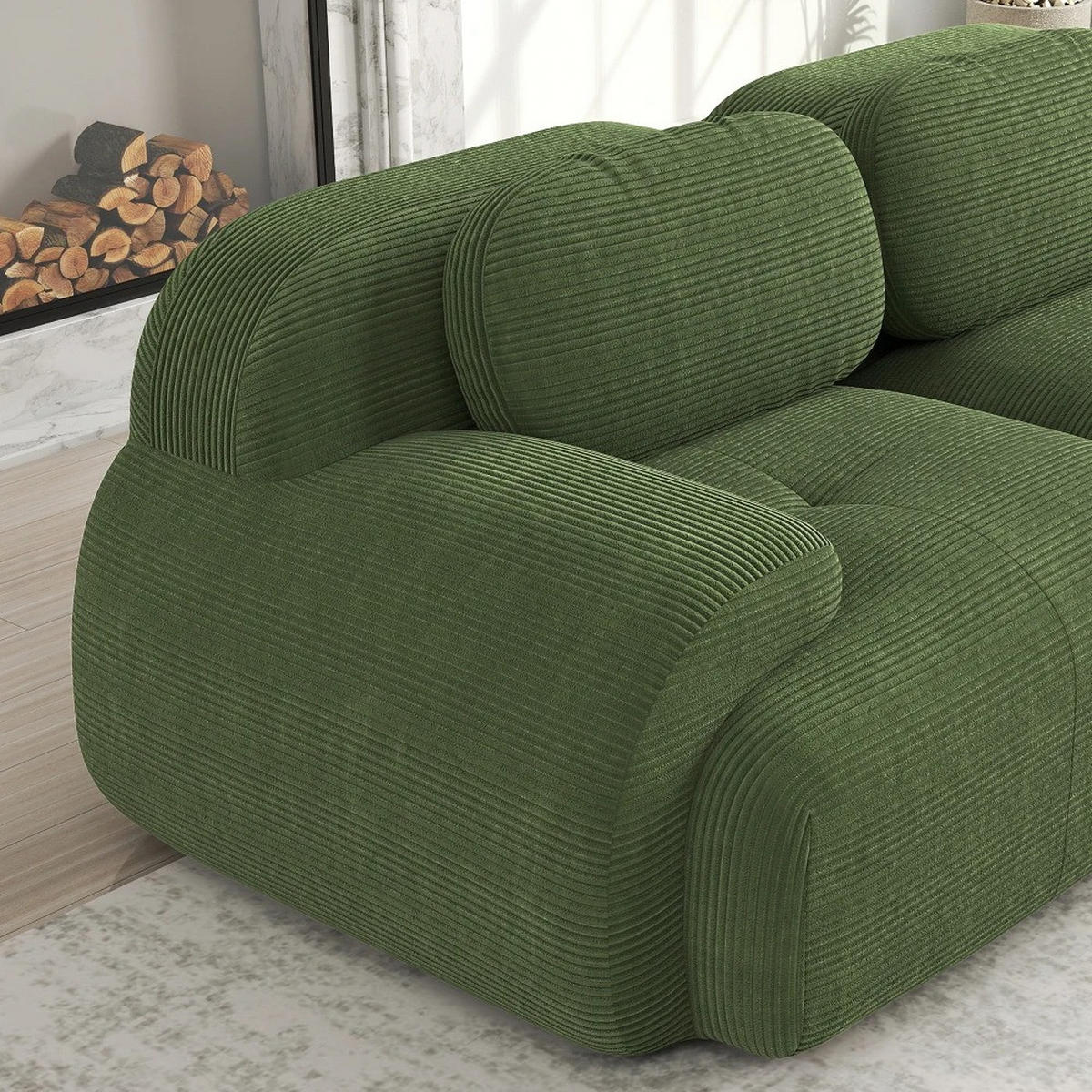 SCHLAFSOFA 3-in-1 Klappsofa Blau, 1 Stück, mit Kissen - Grün, Textil (138/70/103cm) - Kaket
