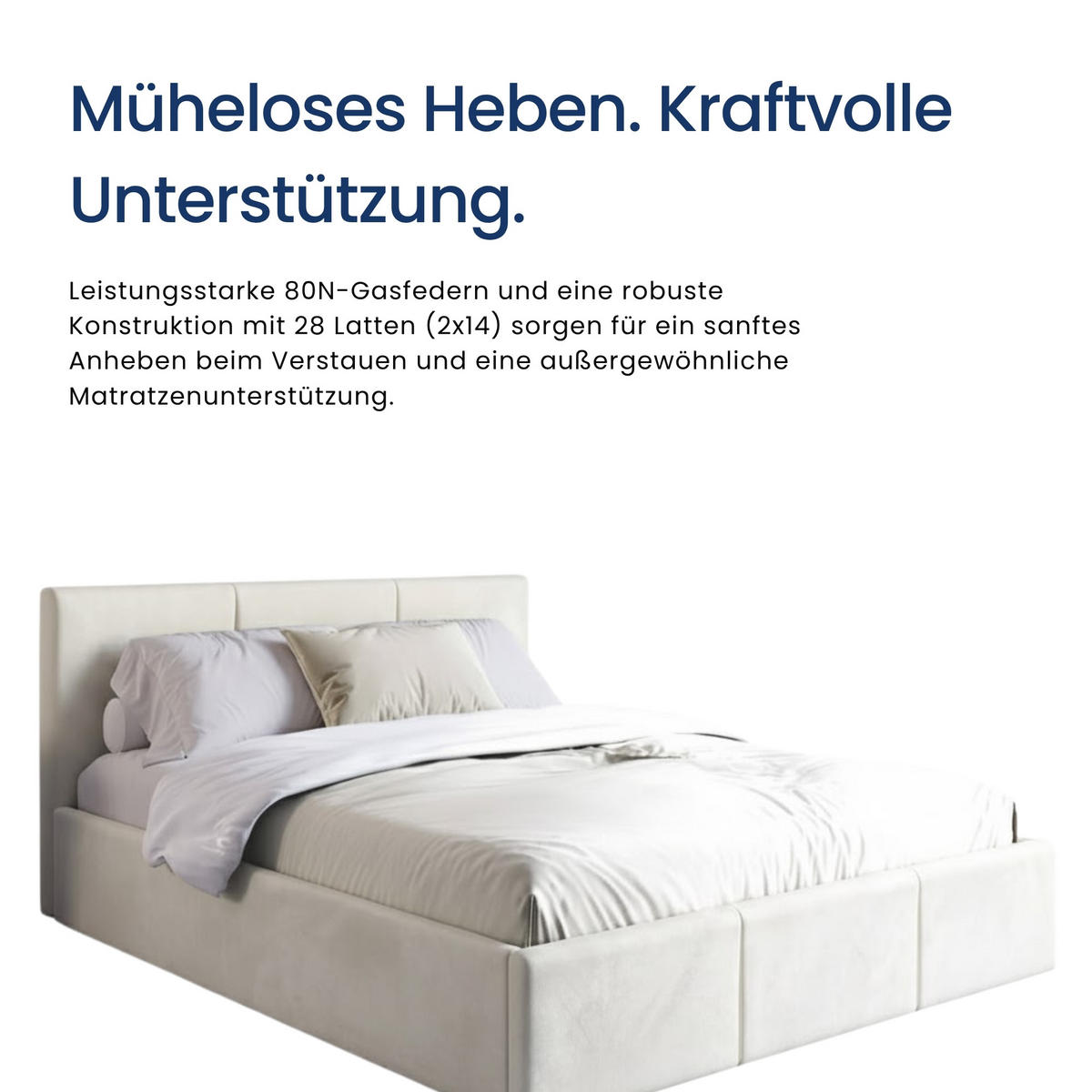 POLSTERBETT 180x200 cm in Beige - Beige, Textil (180/200cm) - Home Collective