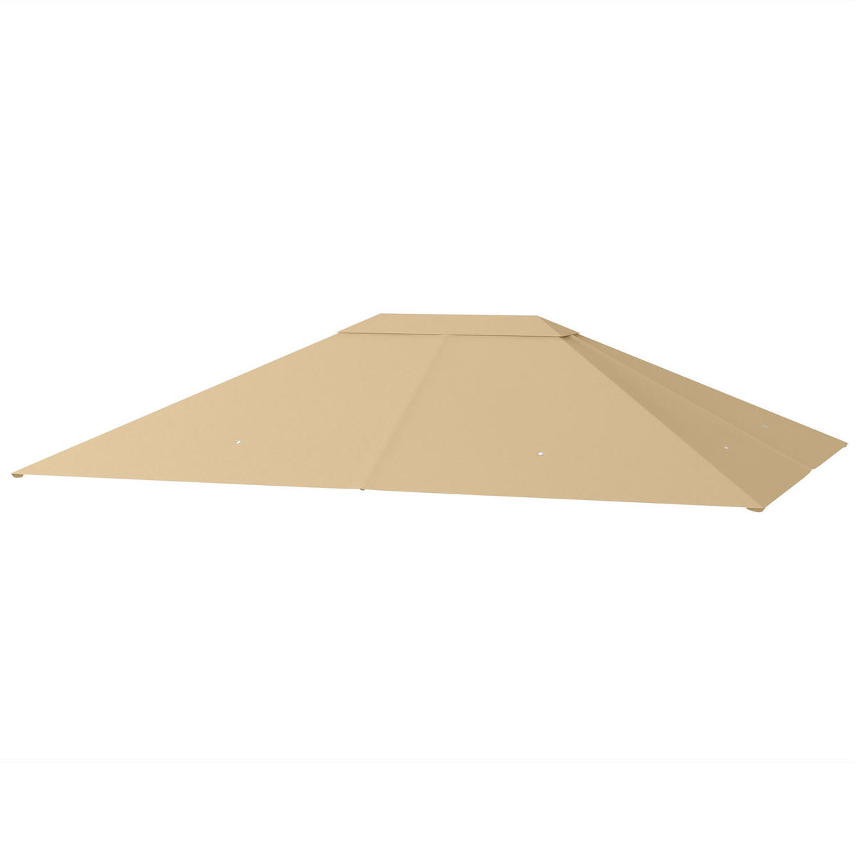 ERSATZDACH für Pavillon als wetterbeständiger Baldachin, robustes Abdeckdach 397 x 297 cm in Khaki - Gelb, Textil (397/1/297cm)