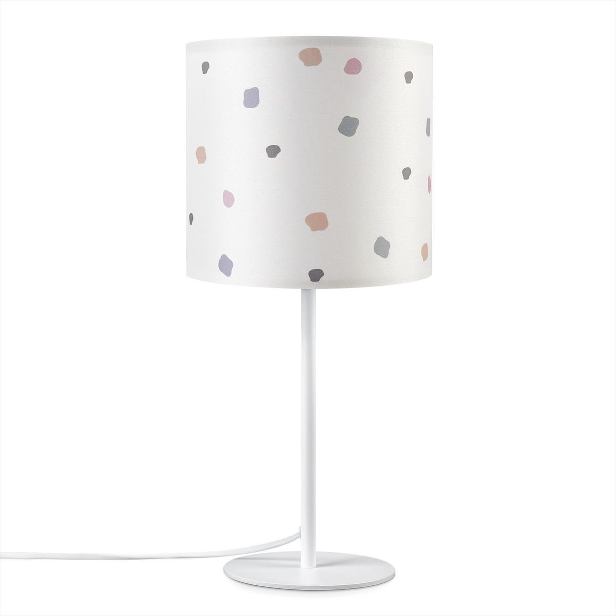 TISCHLAMPE Luca Tl Dot 001 - Weiß, Metall (18/18/36.9cm) - Paco Home