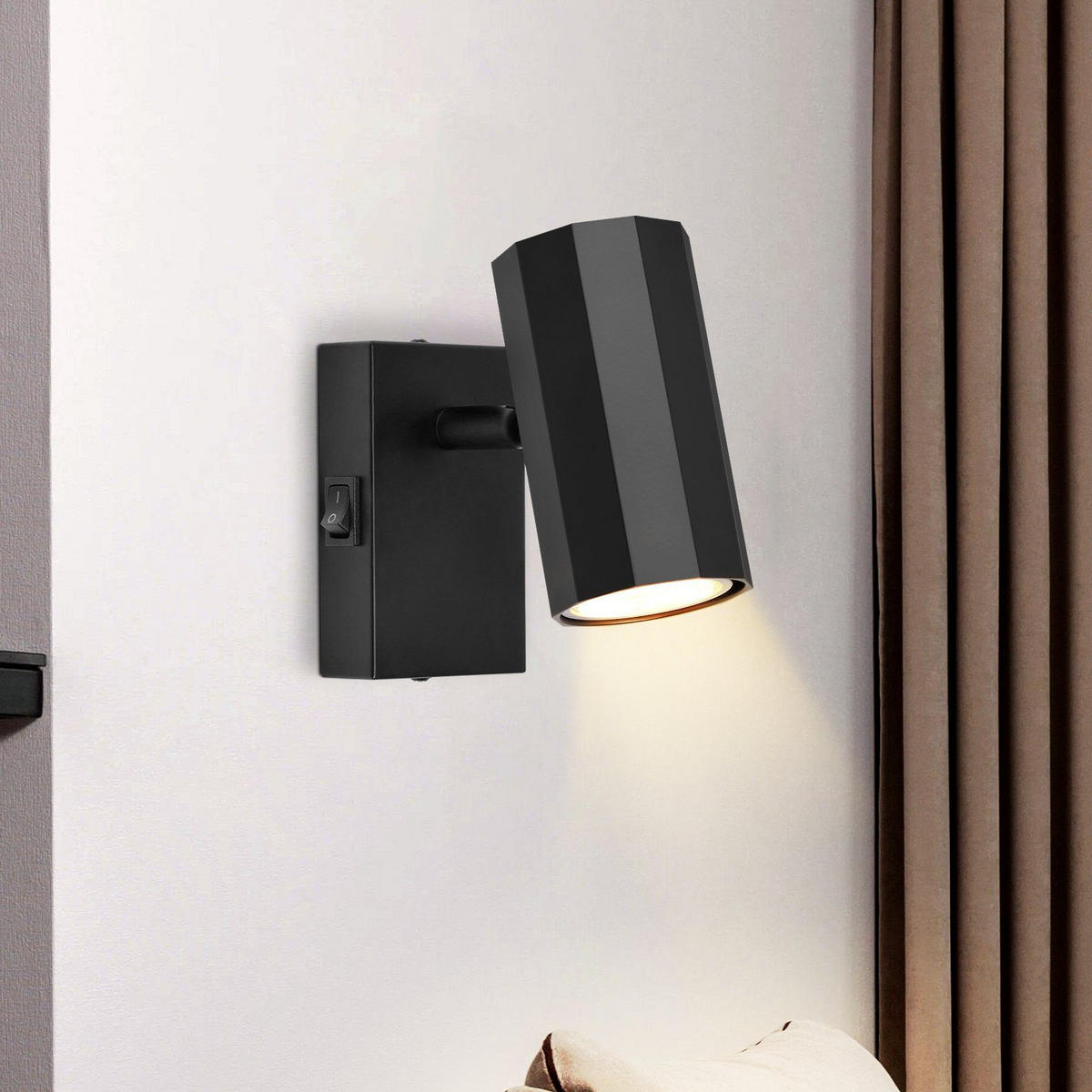 WANDSTRAHLER Hoxxi 10.5/5.9/10cm - Schwarz, Metall (5.9/10/10.5cm) - ZMH