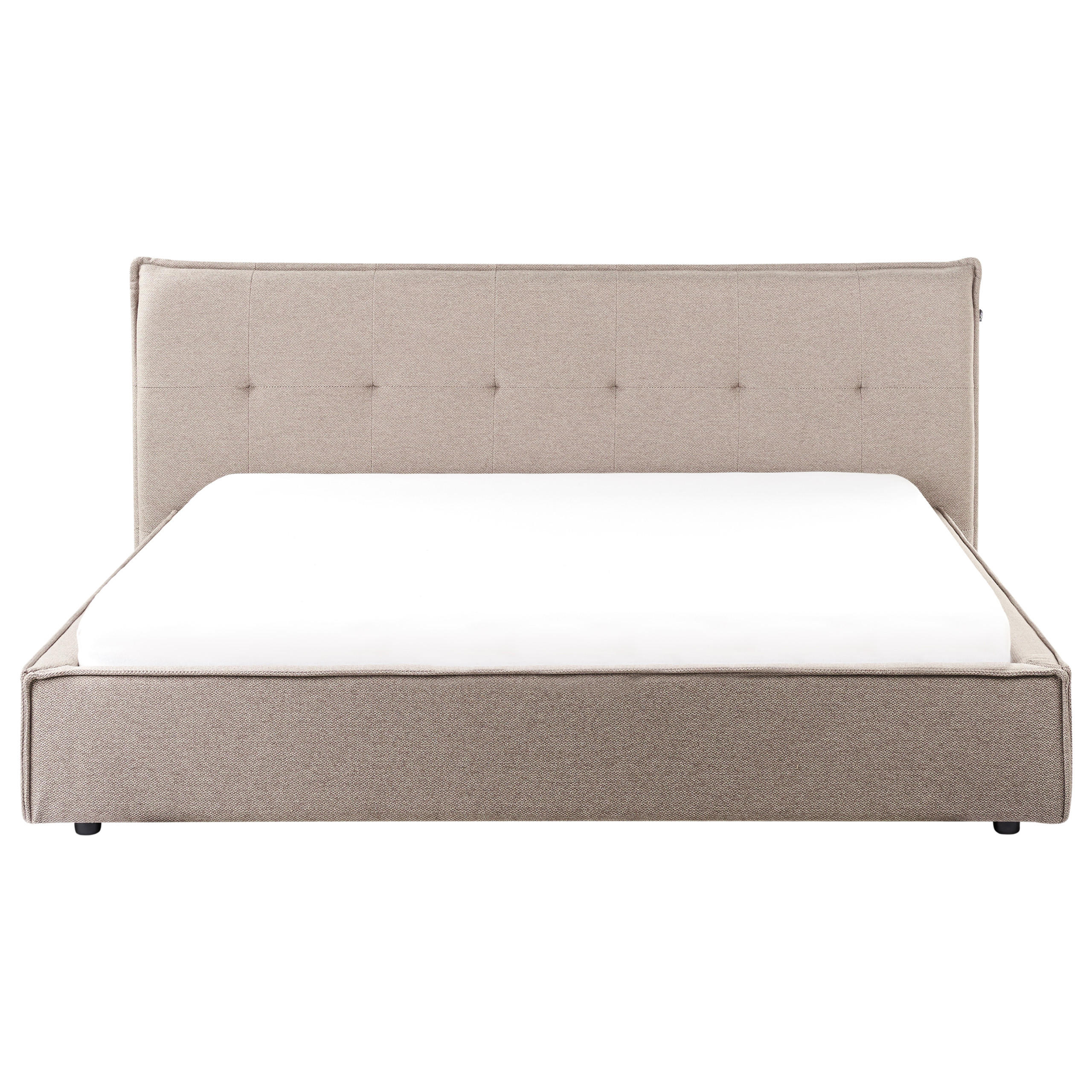 POLSTERBETT mit Lattenrost 180x200 cm Beige Lestre - Taupe, Textil (180/200cm) - Beliani